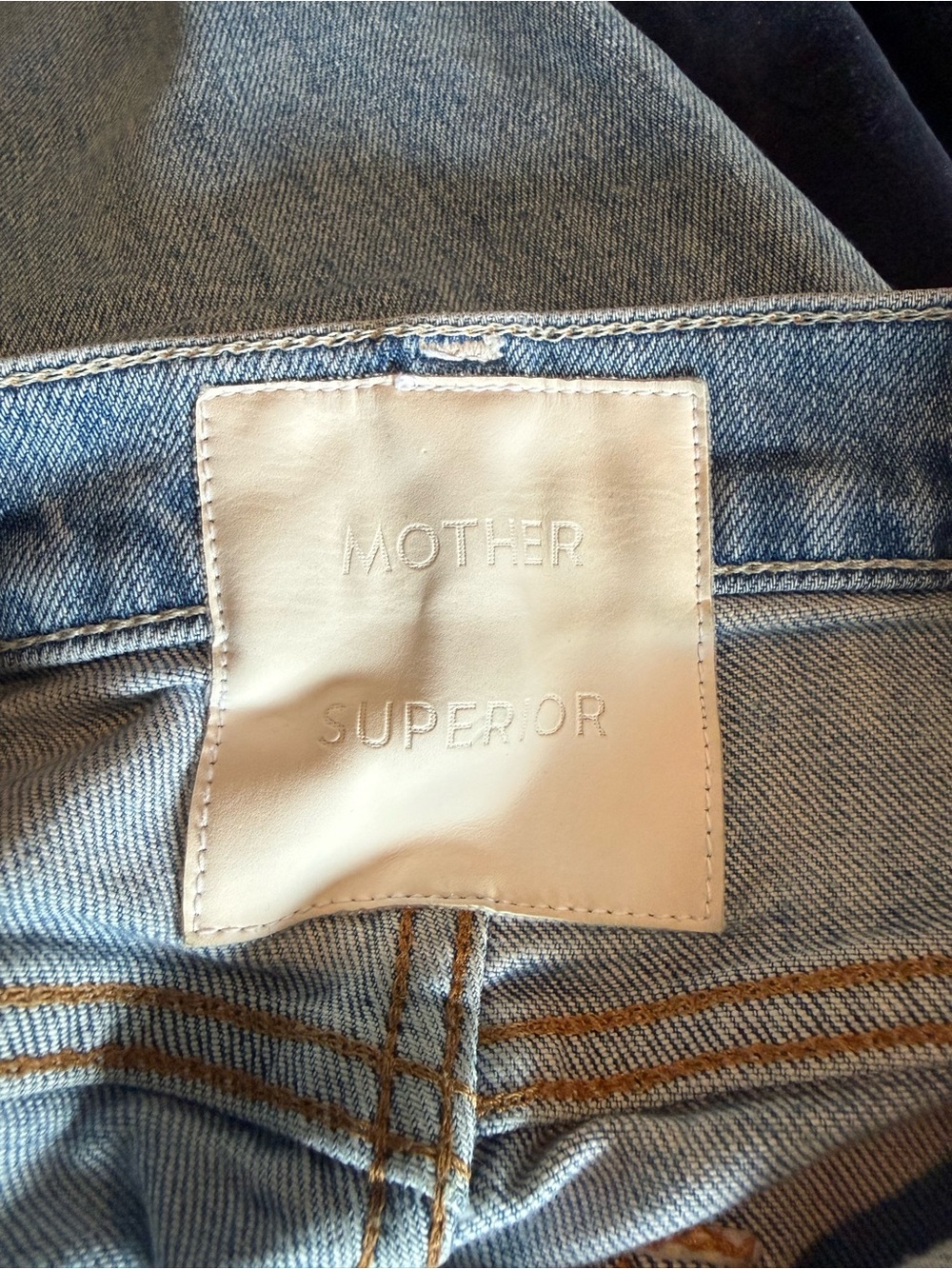 Mother Superior Denim High Waisted Rider Skimp Cropped Jeans 27 The Confession - Picture 7 of 11